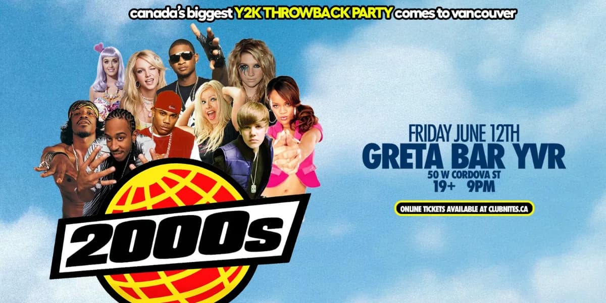 Y2K THROWBACK DANCE PARTY @ GRETA YVR event poster