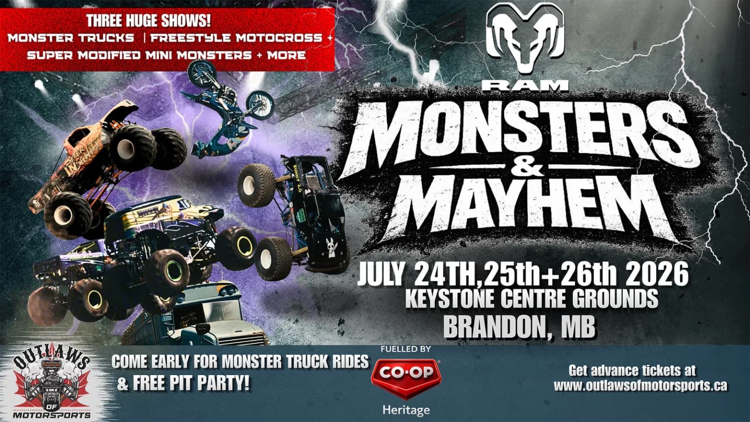 Monsters & Mayhem event poster