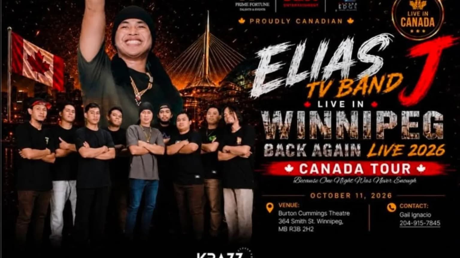 Elias J.TV Band event poster