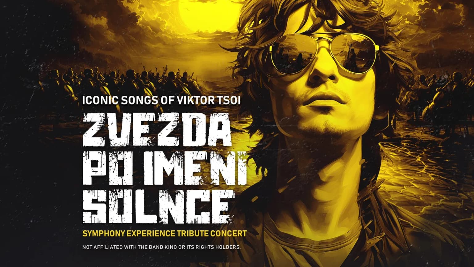 "A Star Called Sun" ZVEZDA PO IMENI SOLNCE- Symphony Orchestra Tribute event poster