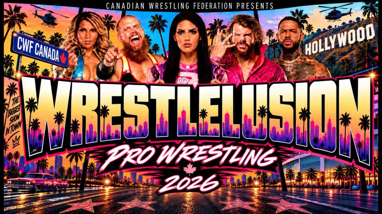 Wrestlelusion XV event poster