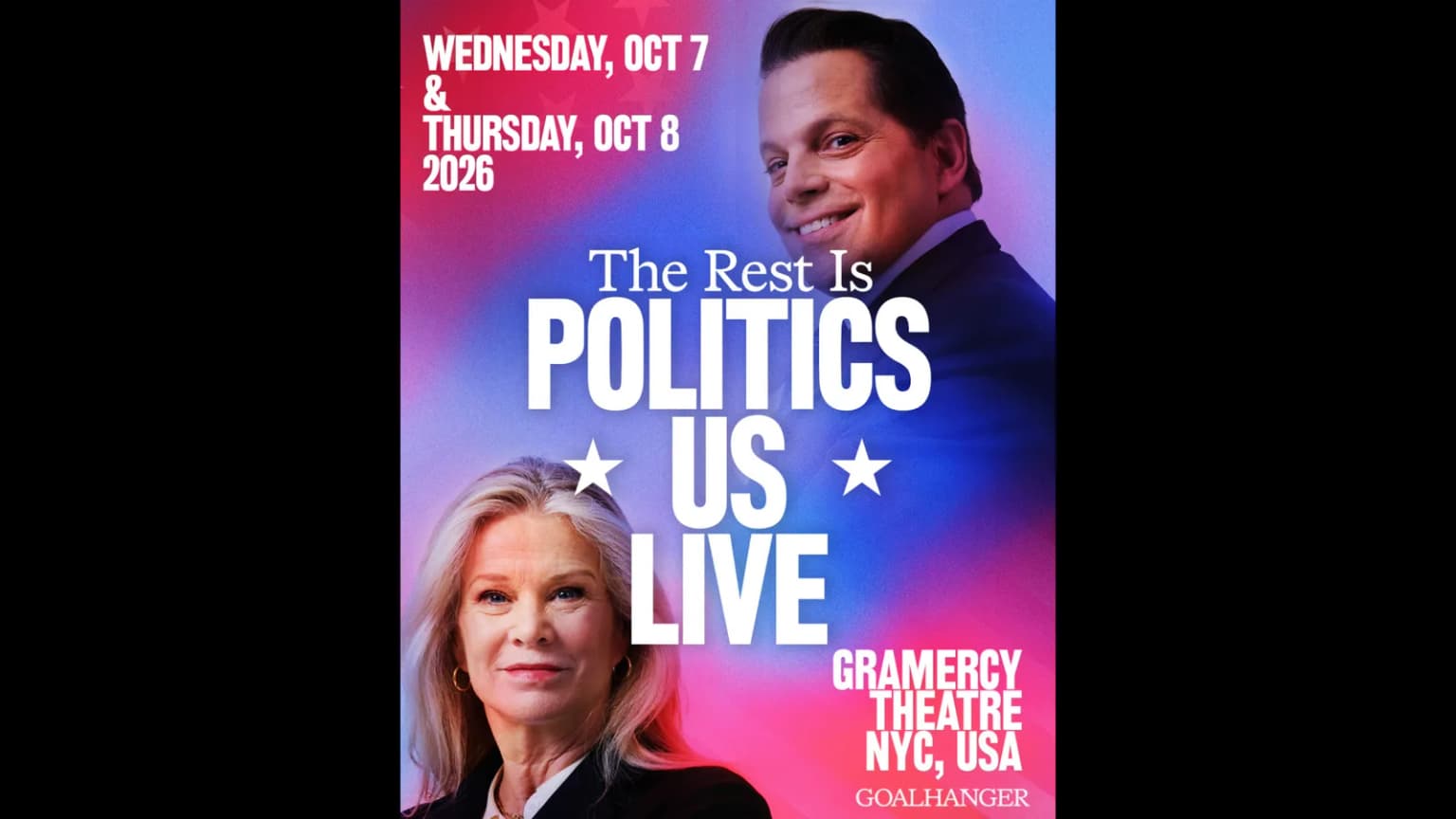 The Rest is Politics U.S. - The Battle for America: Midterms Tour 2026 event poster