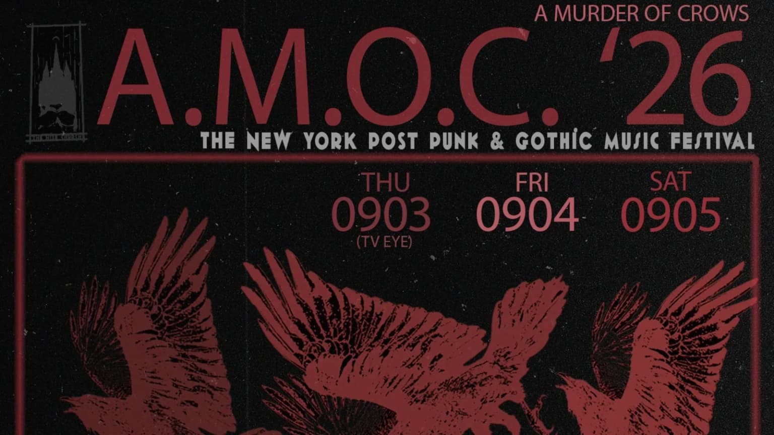 A Murder of Crows 2026 event poster