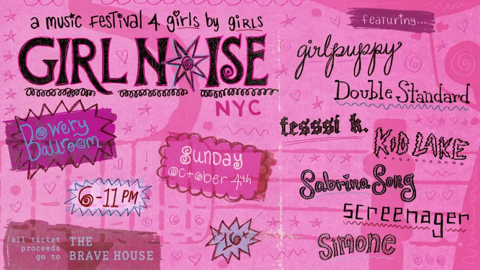 GIRL NOISE Music Festival event poster