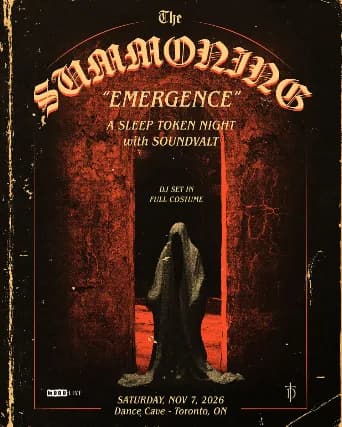 THE SUMMONING: EMERGENCE SLEEP TOKEN NIGHT event poster