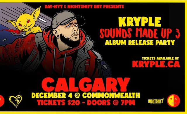 Kryple - Sounds Made Up 3 Album Release Party event poster