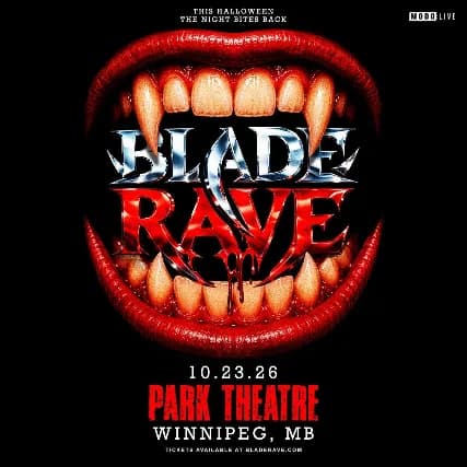 Blade Rave event poster