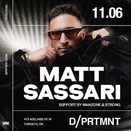 MATT SASSARI event poster