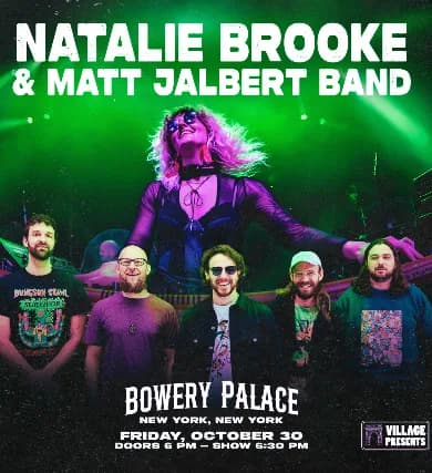 Natalie Brooke & Matt Jalbert Band event poster