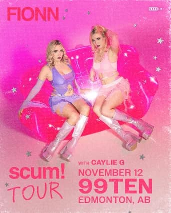Fionn with Caylie G event poster