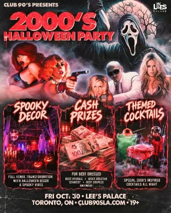 2000's Night event poster