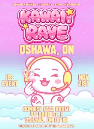 Kawaii Rave event poster