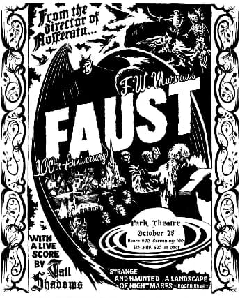 Faust 100th Year Anniversary Screening w/ Live Score event poster