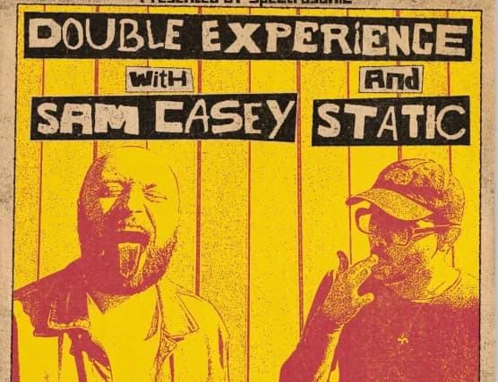 Double Experience, Sam Casey, static event poster