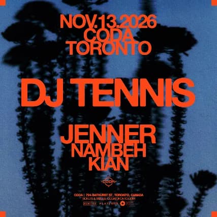 DJ Tennis event poster