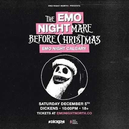 The Emo Nightmare Before Christmas Calgary at Dickens - Dec 5 2026 event poster