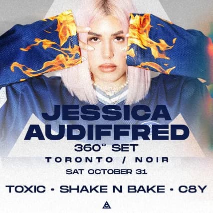 JESSICA AUDIFFRED event poster