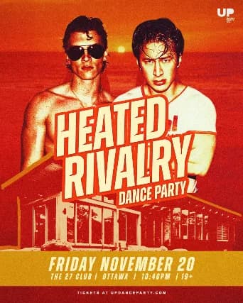 Heated Rivalry Dance Party Ottawa at The 27 Club - Nov 20 2026 event poster