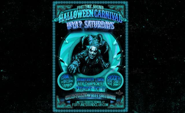 Fortune Sound Halloween Carnival at Wya? Saturdays event poster