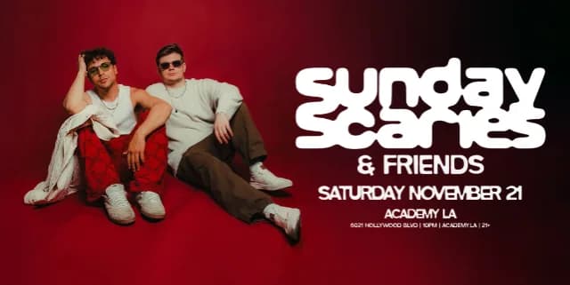 Sunday Scaries event poster