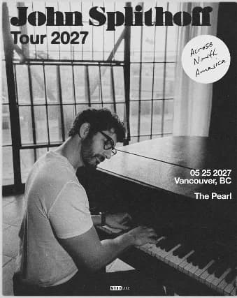 John Splithoff 2027 Tour event poster