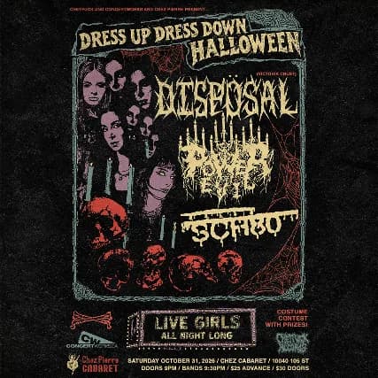 Disposal w/ Power of Evil , SCH80 event poster