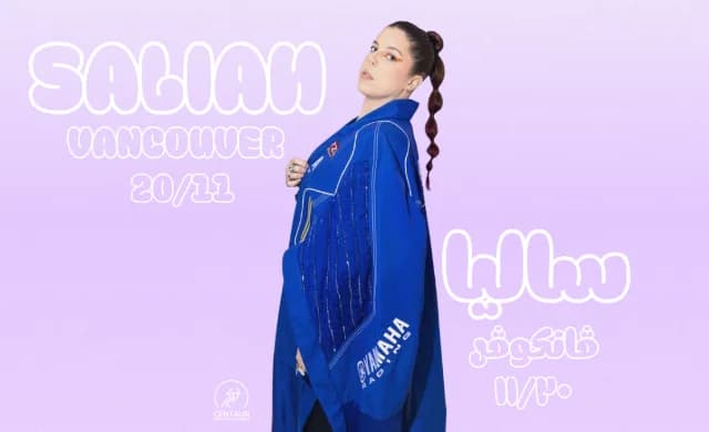 Saliah in Vancouver event poster