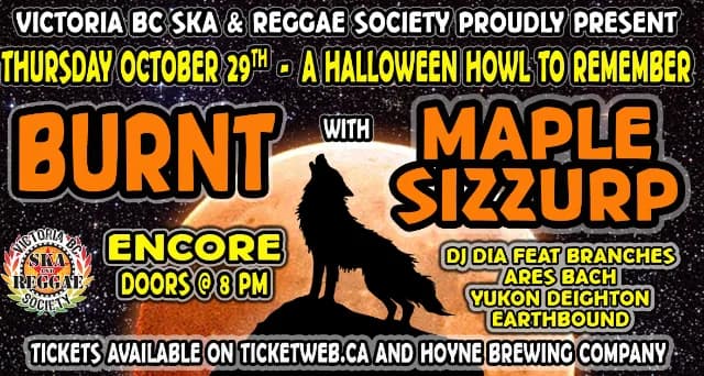 BURNT, DJ DIA , Branches, Yukon Deighton event poster