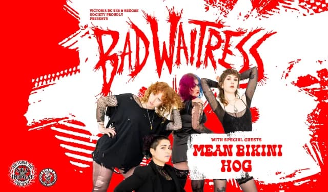 Bad Waitress, Mean Bikini, HOG event poster