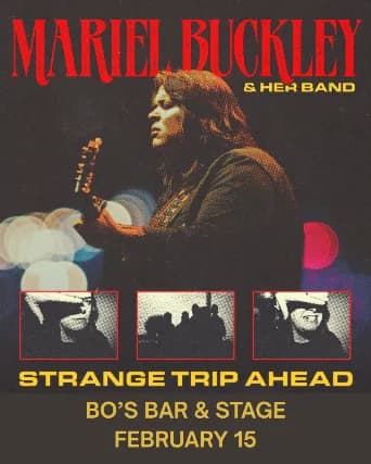 MARIEL BUCKLEY & HER BAND I STRANGE TRIP AHEAD TOUR event poster