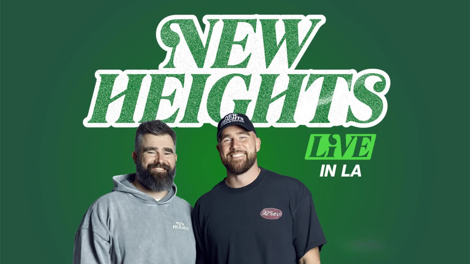 New Heights Live with Jason & Travis Kelce event poster