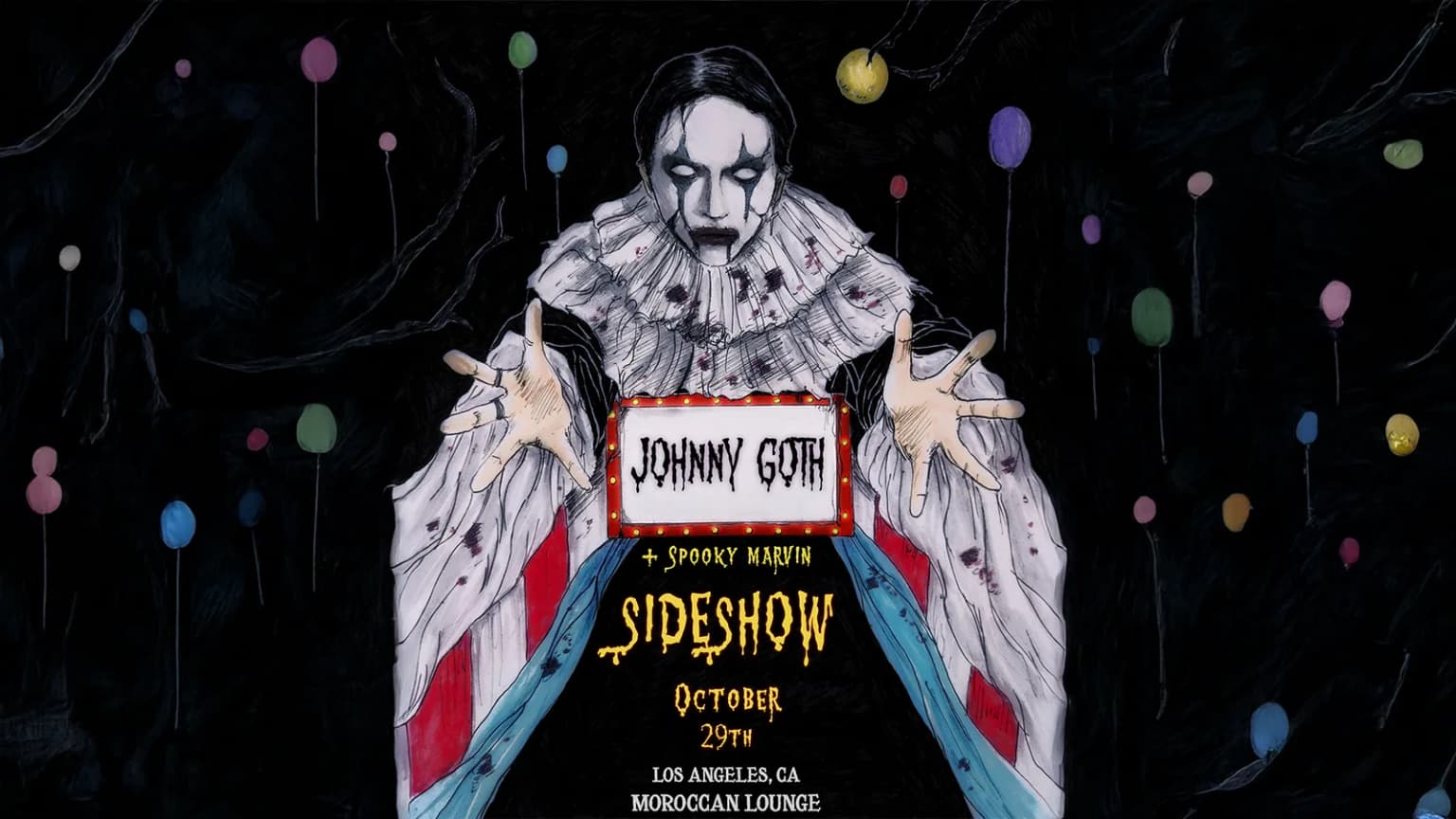 Johnny Goth - Sideshow Halloween event poster