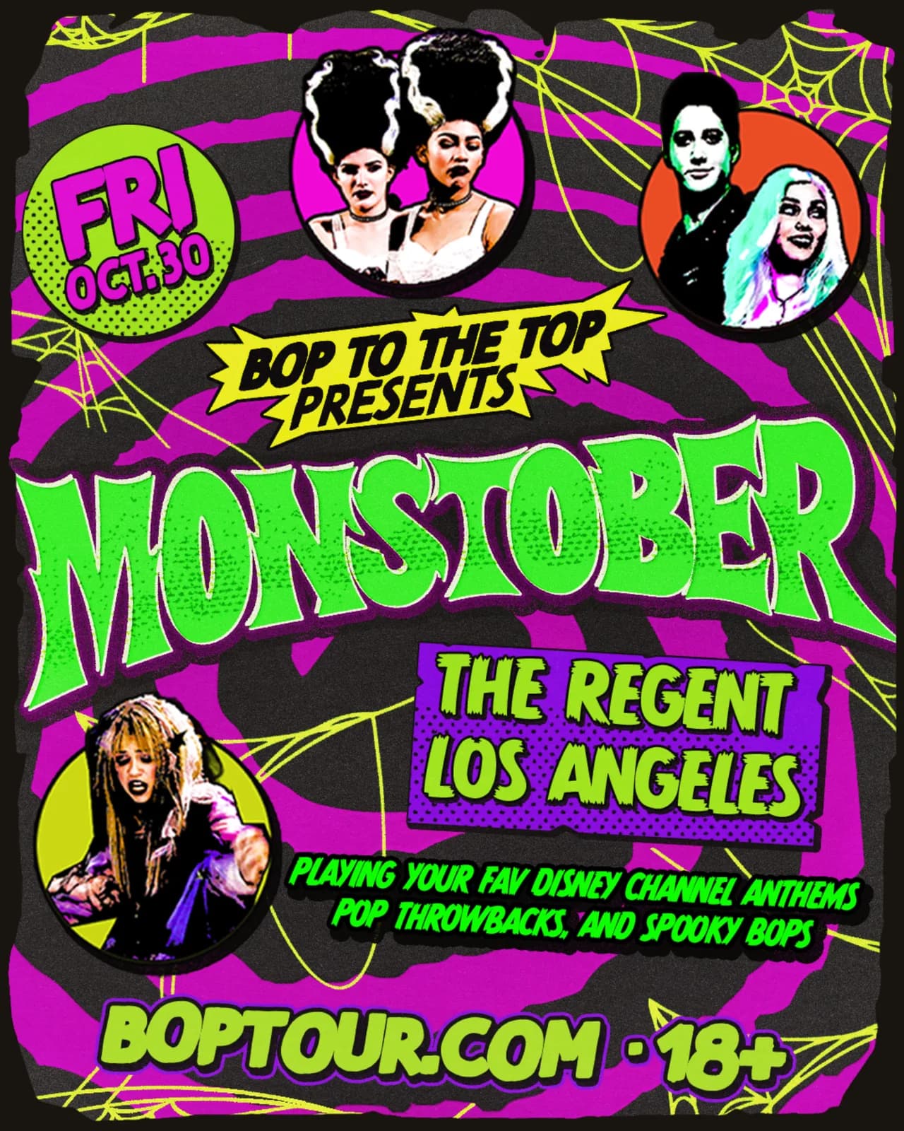 Bop to the Top presents MONSTOBER Ft. Drew Seeley (18+) event poster