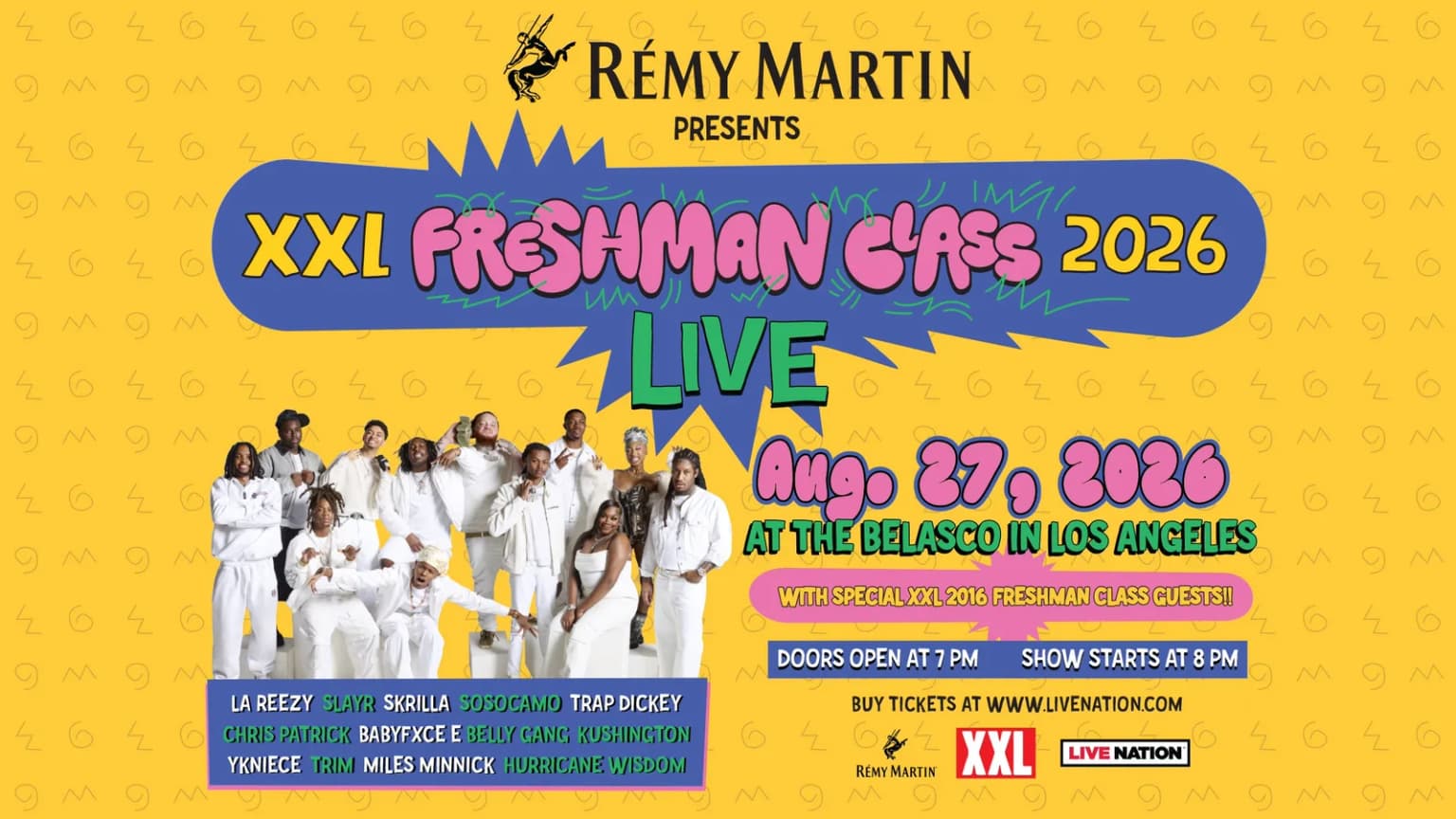 XXL Freshman Class 2026 LIVE event poster
