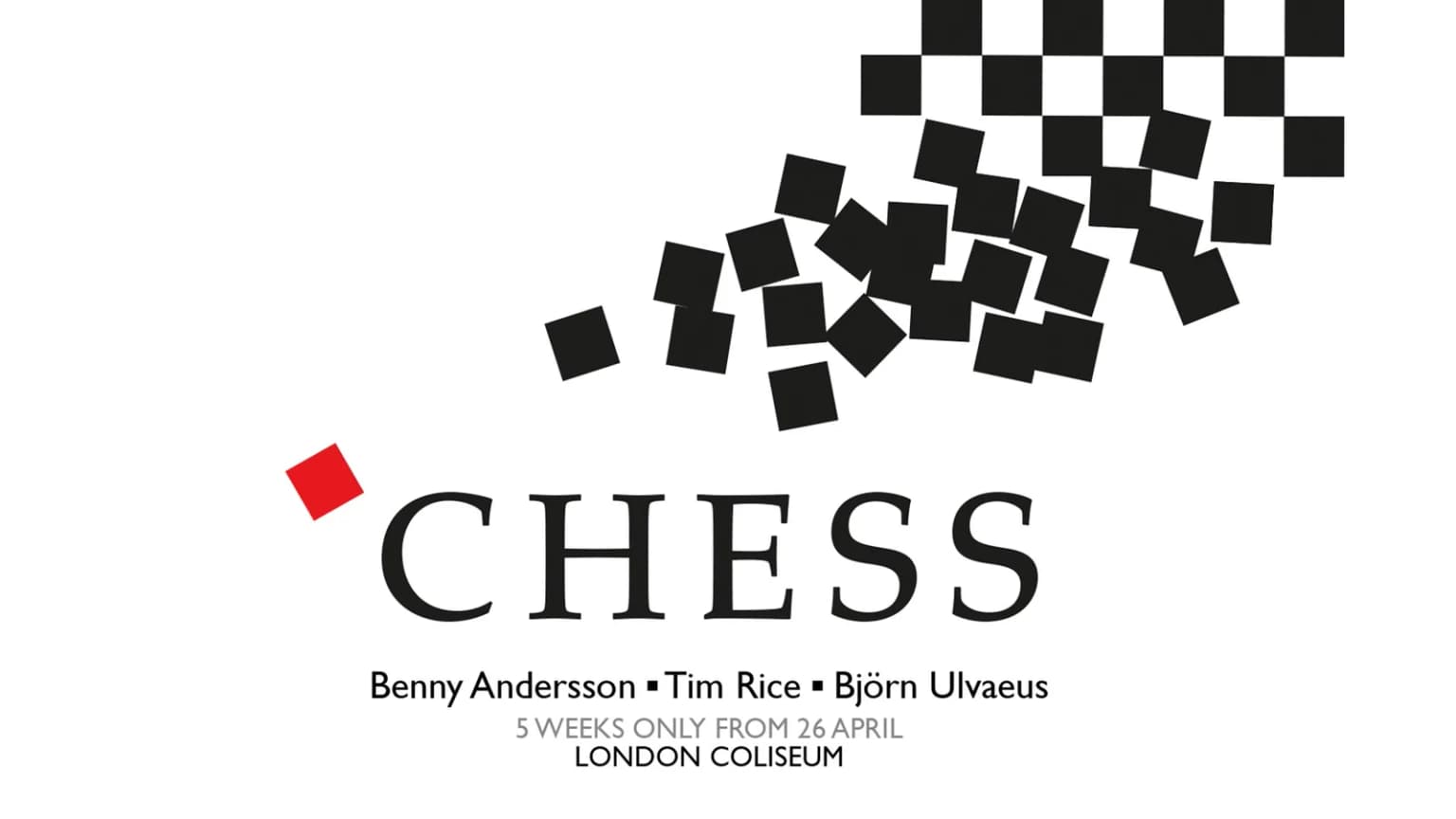 Chess - The Musical event poster