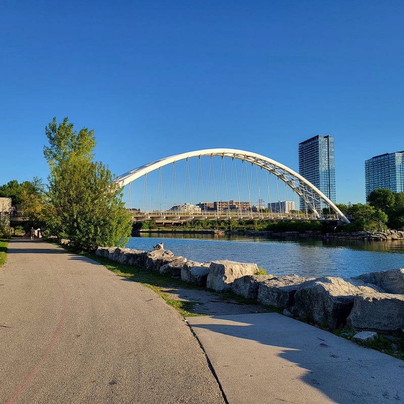 Humber Bay Arch Bridge — best skyline views in Toronto, Spring 2026