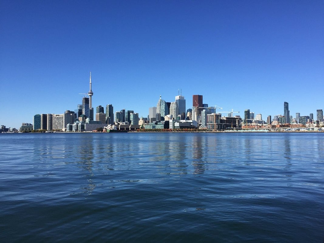 Polson Pier Skyline Viewpoint — best skyline views in Toronto, Spring 2026