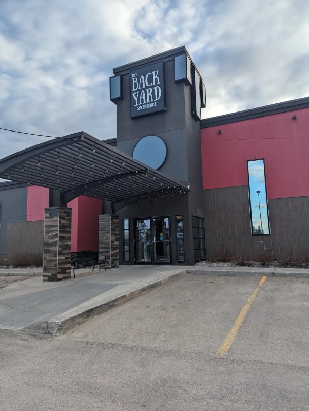 The Backyard Smokehouse food